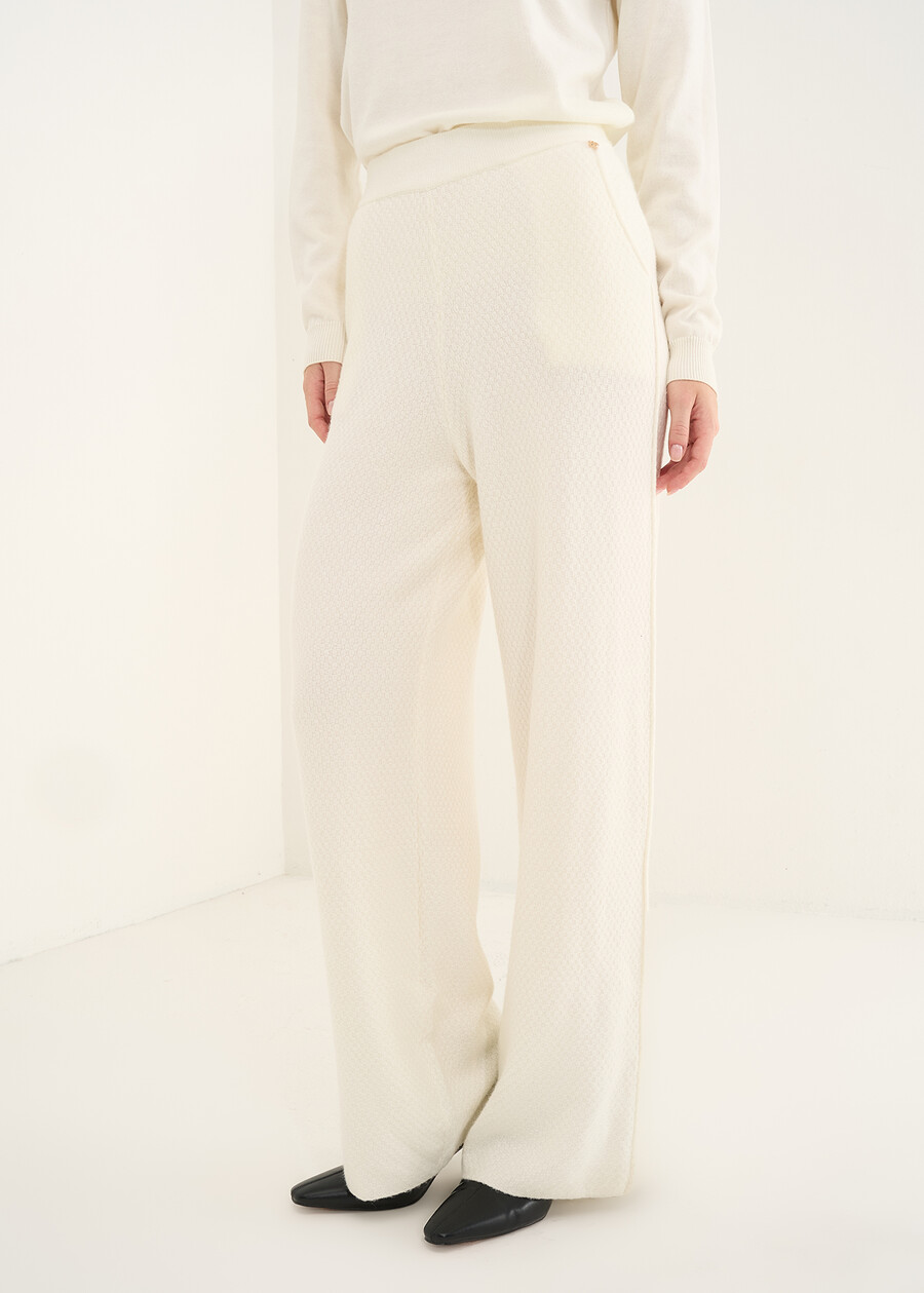 Pantaloni Pammy in maglia BEIGE LATTE Donna , immagine n. 2