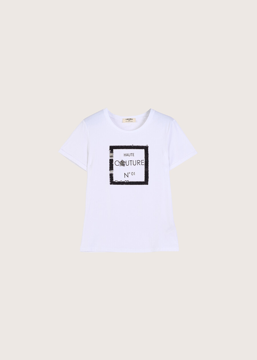 T-shirt Sarri in cotone BIANCO WHITE Donna , immagine n. 4