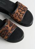 Sandalo Stanley-A animalier con zeppa MARRONE CARAMELLO Donna immagine n. 3