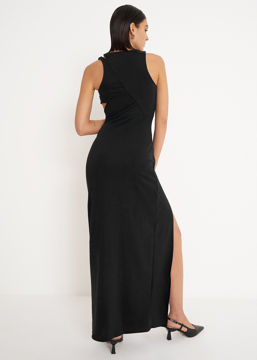 Aldy long dress NERO BLACK Woman , image number 3