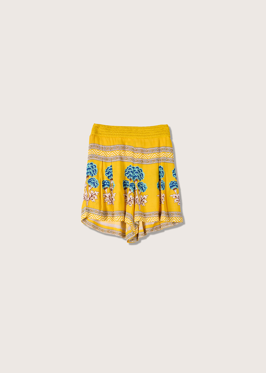 Bermuda Bihar 100% viscosa GIALLO MAIS Donna , immagine n. 5