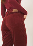Kate-V smooth velvet pants VERDE ALGAROSSO CHIANTI Woman image number 4