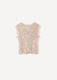 Top Taiger in filo con paillettes BEIGE LIGHT BEIGE Donna immagine n. 6