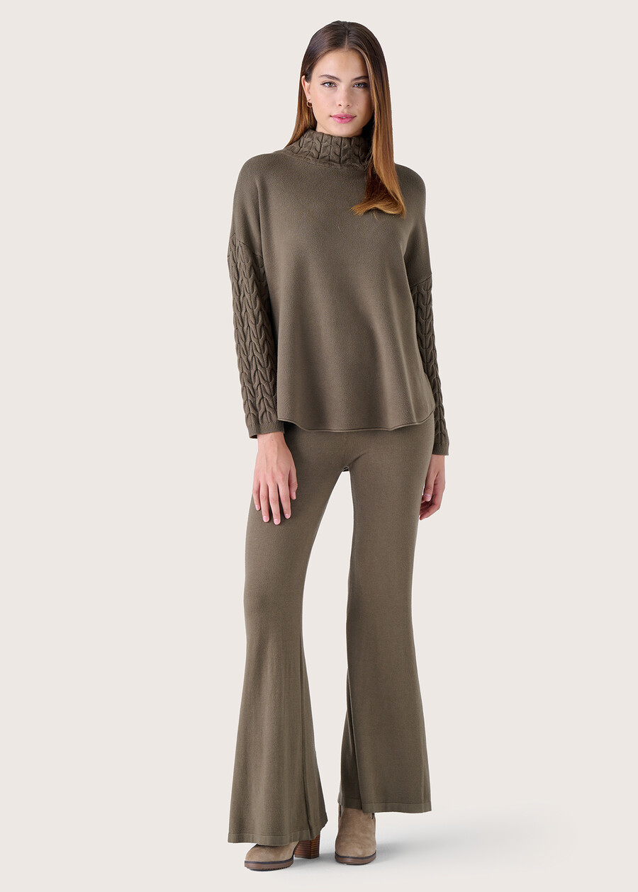 Marge turtleneck jersey VERDE CAPPERBEIGE GREIGE Woman , image number 5