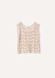Top Thandra in filo giromanica BEIGE LIGHT BEIGE Donna immagine n. 4
