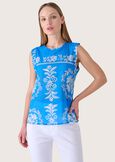 Top Taissa 100% cotone BLU CARRIBEAN Donna immagine n. 1