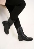Steph lace-up combat boots NERO Woman image number 1