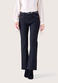 Jacque cotton denim trousers NERO BLACK Woman image number 2