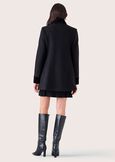 Elisir coat with collar NERO BLACKMARRONE JAVA Woman image number 5