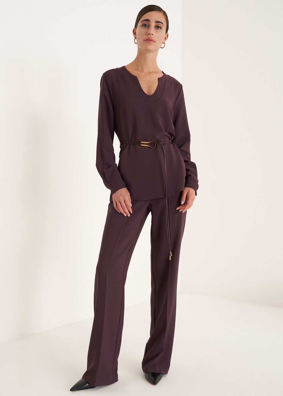 Charlen cady blouse VERDE PAVONEVIOLA VINACCIA Woman , image number 4