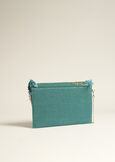 Pochette Benna In Juta Ricamata BLUE TURCHESE Donna immagine n. 3