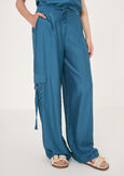 Pecan viscose trousers MARRONEBLU OTTANIO Woman image number 2