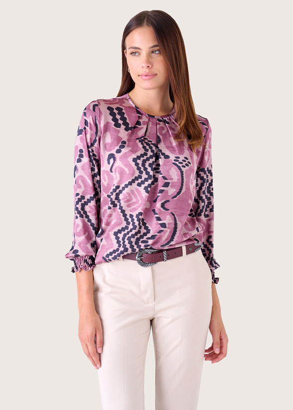 Blusa Chinet in satin VIOLA LILLY Donna null