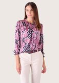 Blusa Chinet in satin VIOLA LILLY Donna immagine n. 1