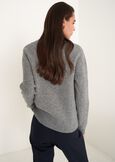 Maglia Michela con perle e strass GRIGIO MEDIUM GREY Donna immagine n. 3