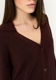 Cliff long lurex cardigan MARRONE Woman image number 3