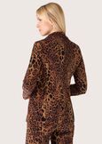 Giacca Cindy in velluto animalier MARRONE CASTAGNA Donna immagine n. 3