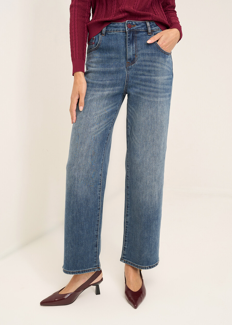 Pantaloni Kate con dettagli a contrasto DENIM MEDIUM DENIM Donna , immagine n. 2