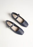 Saveria eco-leather ballerina shoe BLUE DARK BLUE Woman image number 2