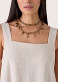 Top Tejat in viscosa e lino BEIGE SAFARI Donna immagine n. 2