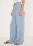 Pantaloni Pizzo chambray DENIM MEDIUM DENIM Donna immagine n. 3