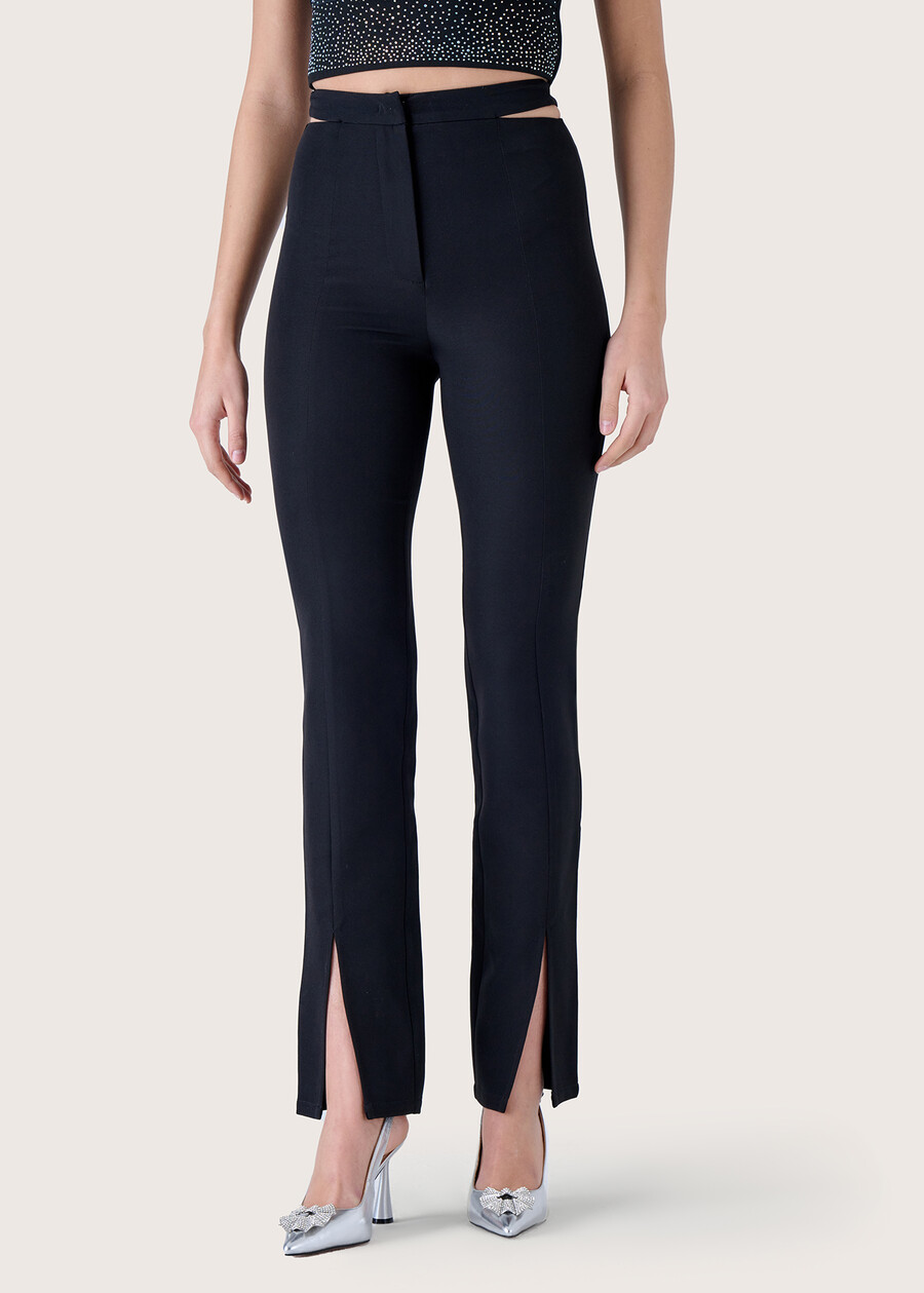 Paride slim fit trousers NERO BLACK Woman , image number 2