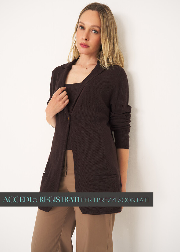 Cardigan giacca Cloe MARRONE CAFFE Donna null