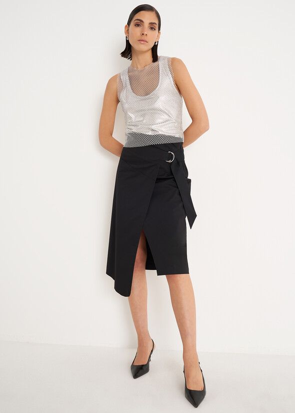 Gonna asimmetrica Giusy NERO BLACK Donna null