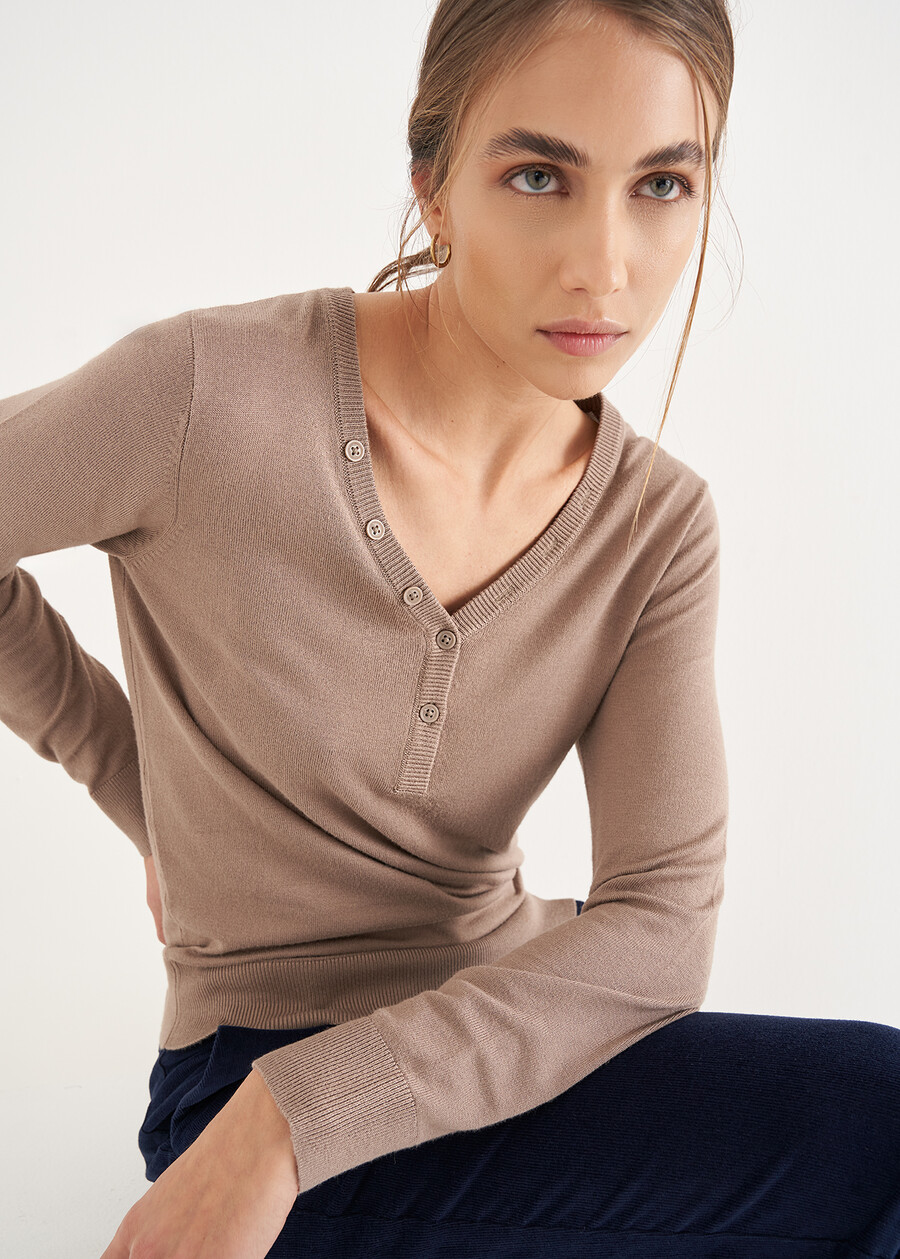 Maglia Megans in viscosa GRIGIO TORTORAVERDE Donna , immagine n. 3