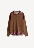Maglia Melany 2 in 1 con camicia MARRONE Donna immagine n. 5