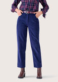 Pepa velvet trousers BLU LAGUNA Woman image number 3