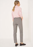 Bella checked trousers GRIGIO GREY Woman image number 4