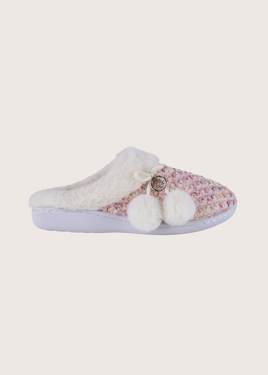 Pantofole Pris in maglia BIANCO WHITE Donna , immagine n. 3