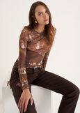 T-shirt Sabina fantasia MARRONE TERRA Donna immagine n. 1