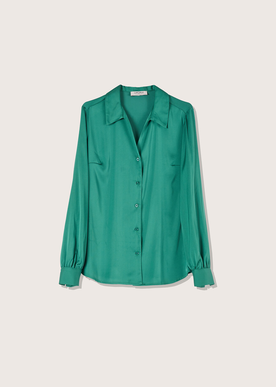 Candida satin shirt VERDE GARDEN Woman , image number 4