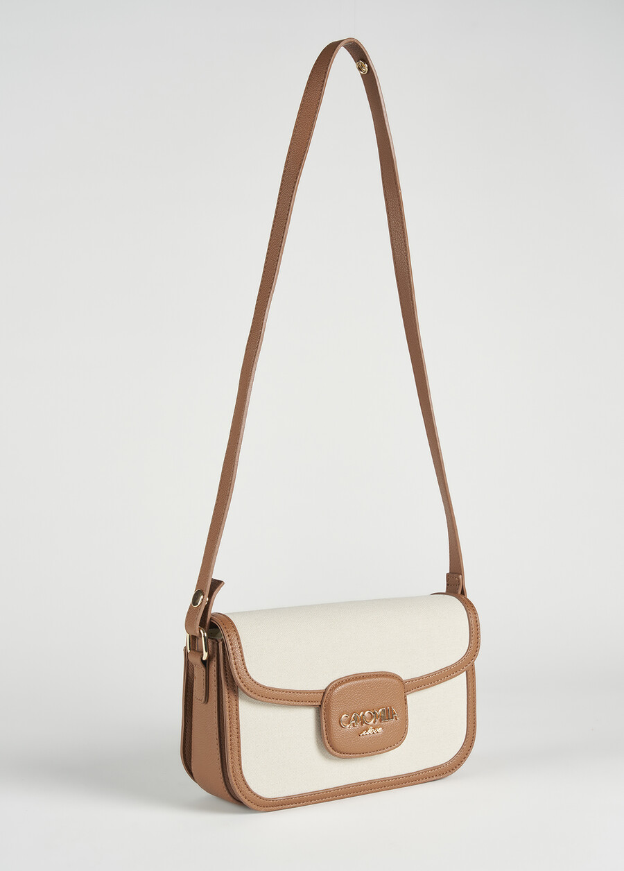 Tracolla Breona Big in canvas BEIGE LATTE Donna , immagine n. 2