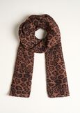 Suellen print pleated scarf MARRONE CARAMELLO Woman image number 2