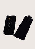 Gavin knitted double gloves NERO Woman image number 2