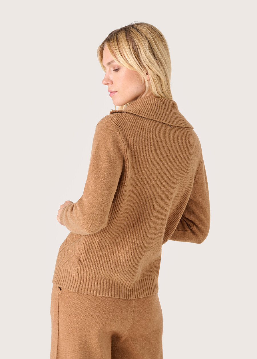 Cardigan Carys scollo a polo ROSA CAMMEONERO Donna , immagine n. 3