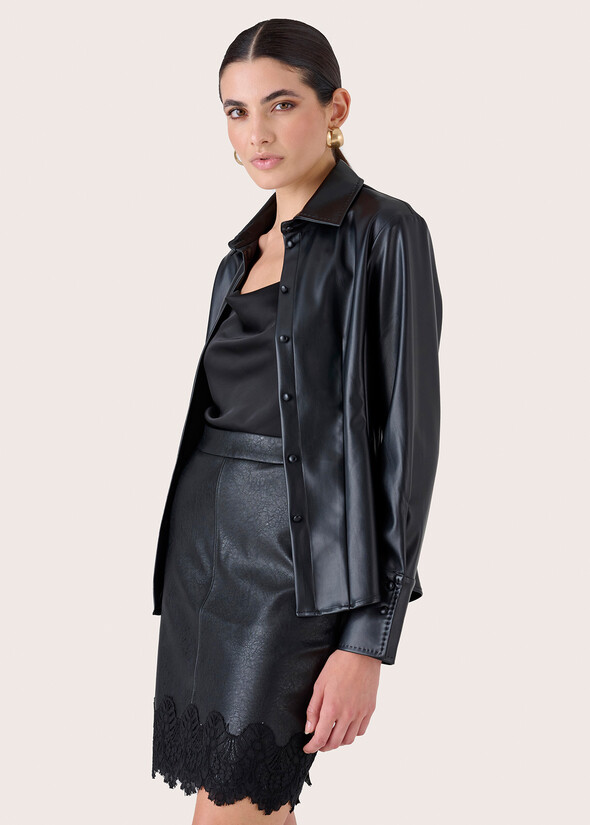 Camicia Calimba in ecopelle NERO BLACK Donna null