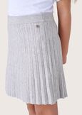 MOLLY KNITTED SKIRT FOR GIRLS GRIGIO MEDIUM GREY Woman image number 3