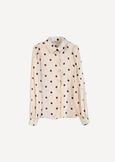 Chery recycled satin polka dot top BEIGE LATTE Woman image number 6