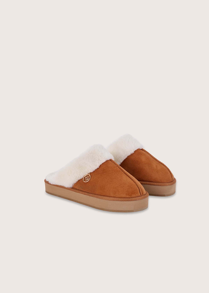 Pantofole Penelope in eco camoscio Donna Camomilla Italia