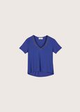 T-shirt Sali con strass BLU MEDIUM BLUEMARRONE CARAMELLO Donna immagine n. 4