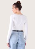 T-shirt Sabry in cotone NERO BLACKBIANCO WHITE Donna immagine n. 3