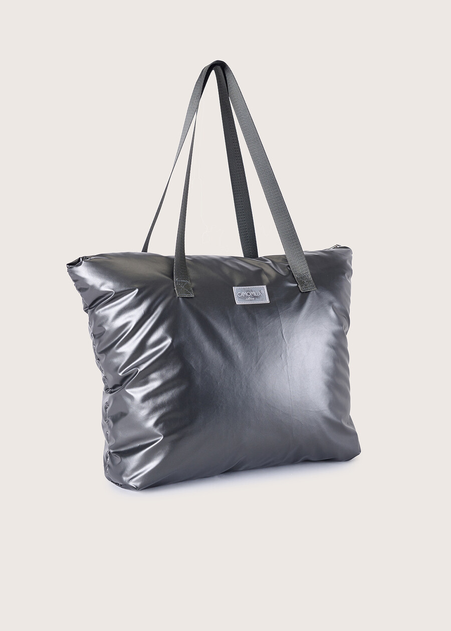 Borsa shopping Bamori in nylon GRIGIO GUN METALBLU LAGUNABLUE COLONIALMARRONE BRONZE Donna , immagine n. 2