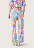 Pixel patterned trousers AZZURRO CIANO Woman image number 4