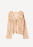 Mariam light knit cardigan BEIGE LIGHT BEIGE Woman image number 5