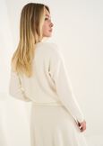 Maglia Moyra incrociata a punto riso BEIGE LATTE Donna immagine n. 4