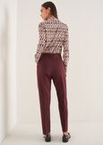 Piky Milano stitch trousers BLUROSSO CHIANTI Woman image number 4